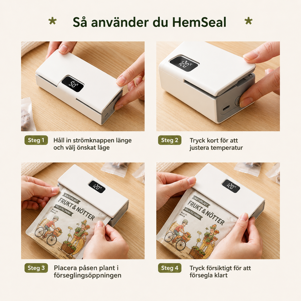 HemSeal 2 i 1 Påsförslutare